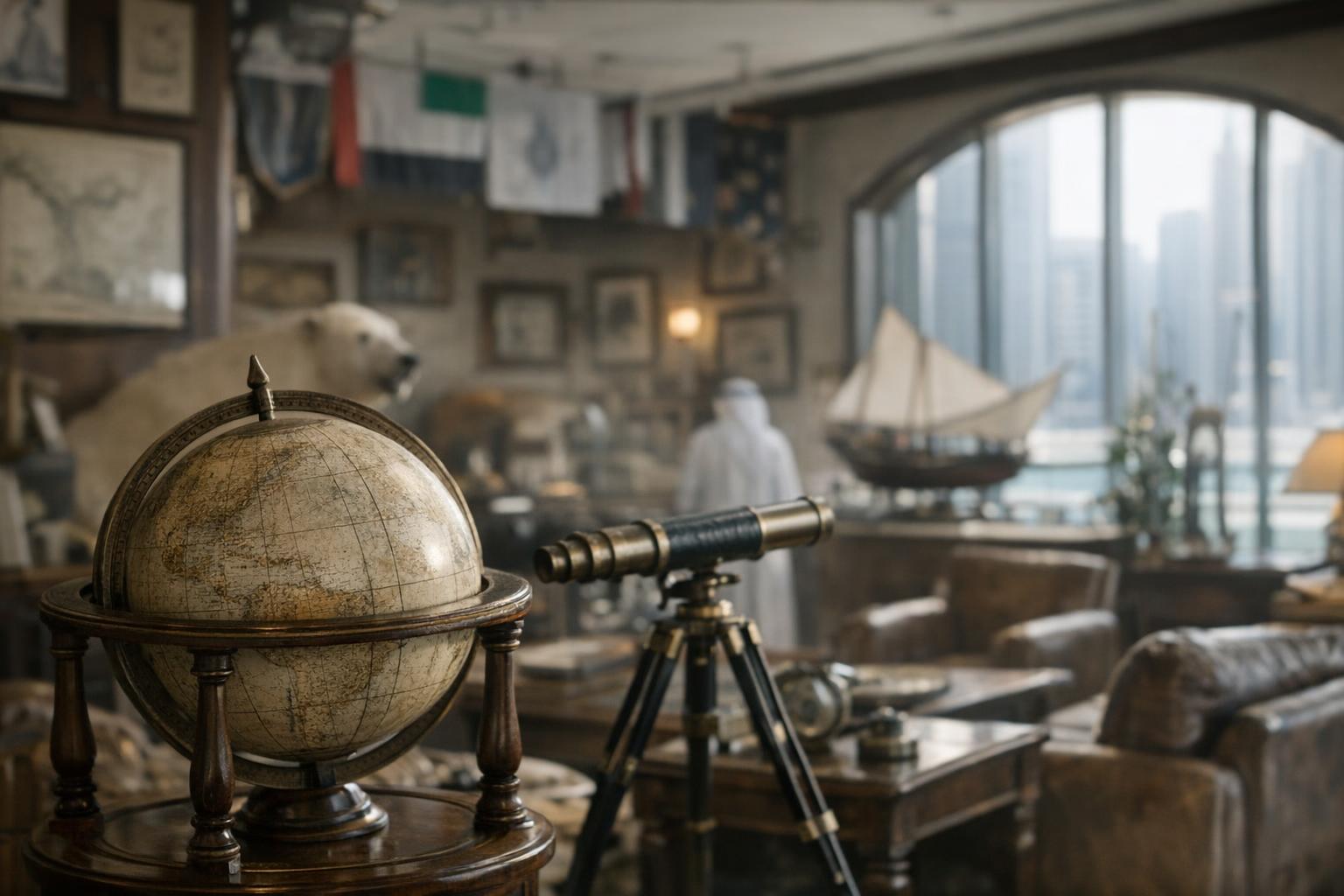 Members of the Explorers Club Dubai planning a scientific expedition in the Arabian desert