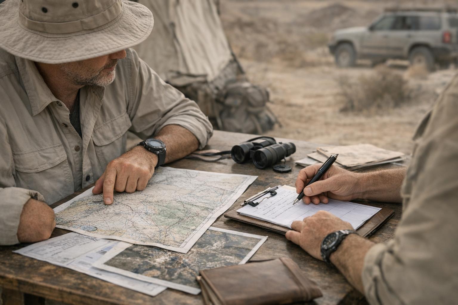 Explorers Club Middle East expedition team in the field