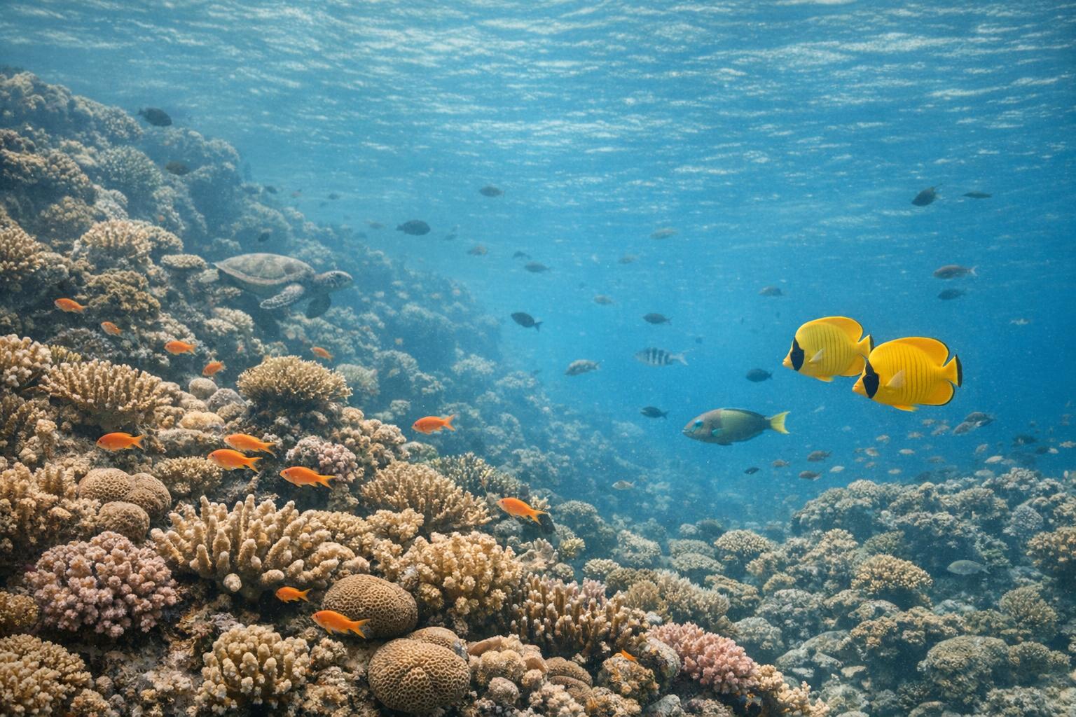 Marine researchers conducting studies in the Red Sea to understand its biodiversity