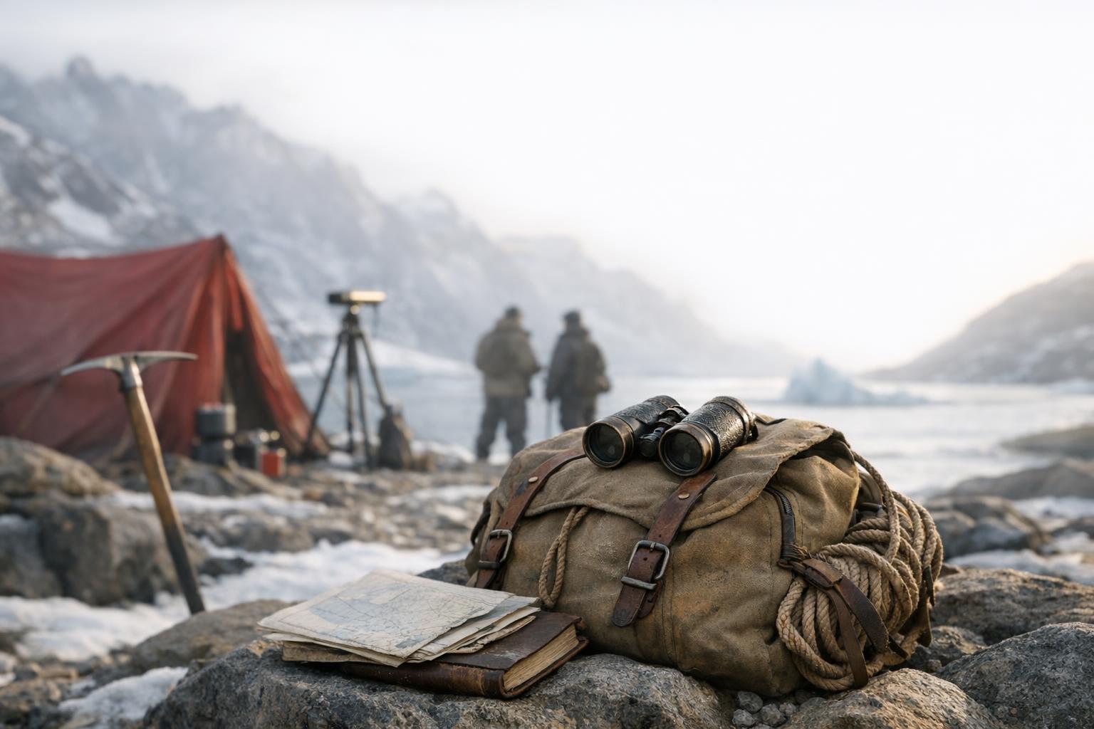 Participants of the Explorers Club Dubai expedition conducting research in a remote location