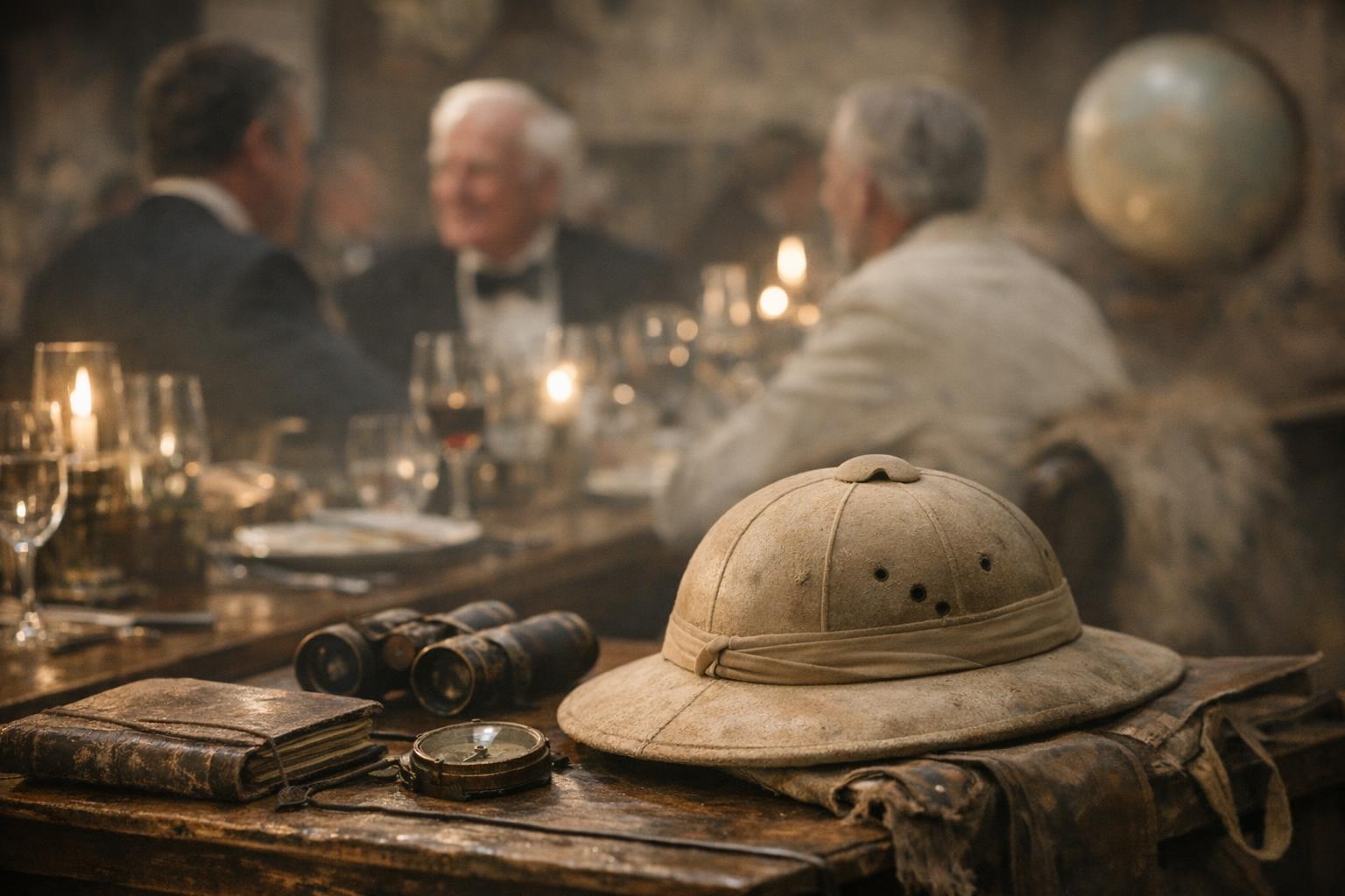 Renowned explorers gathering at the annual dinner of the Explorers Club Dubai