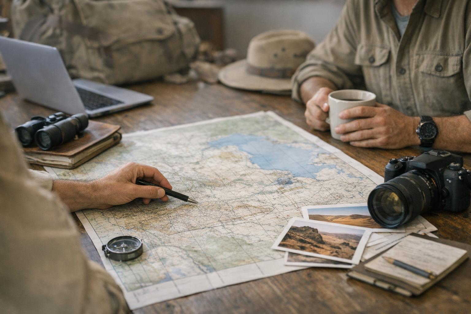 Members of the Explorers Club Middle East during a field expedition