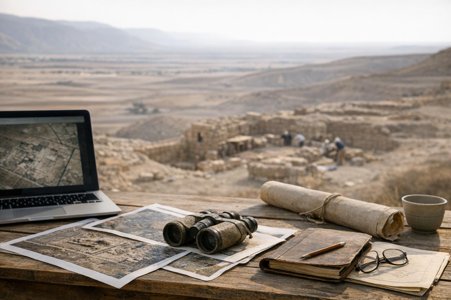 Satellite archaeology technology revealing hidden ancient sites in the Middle East