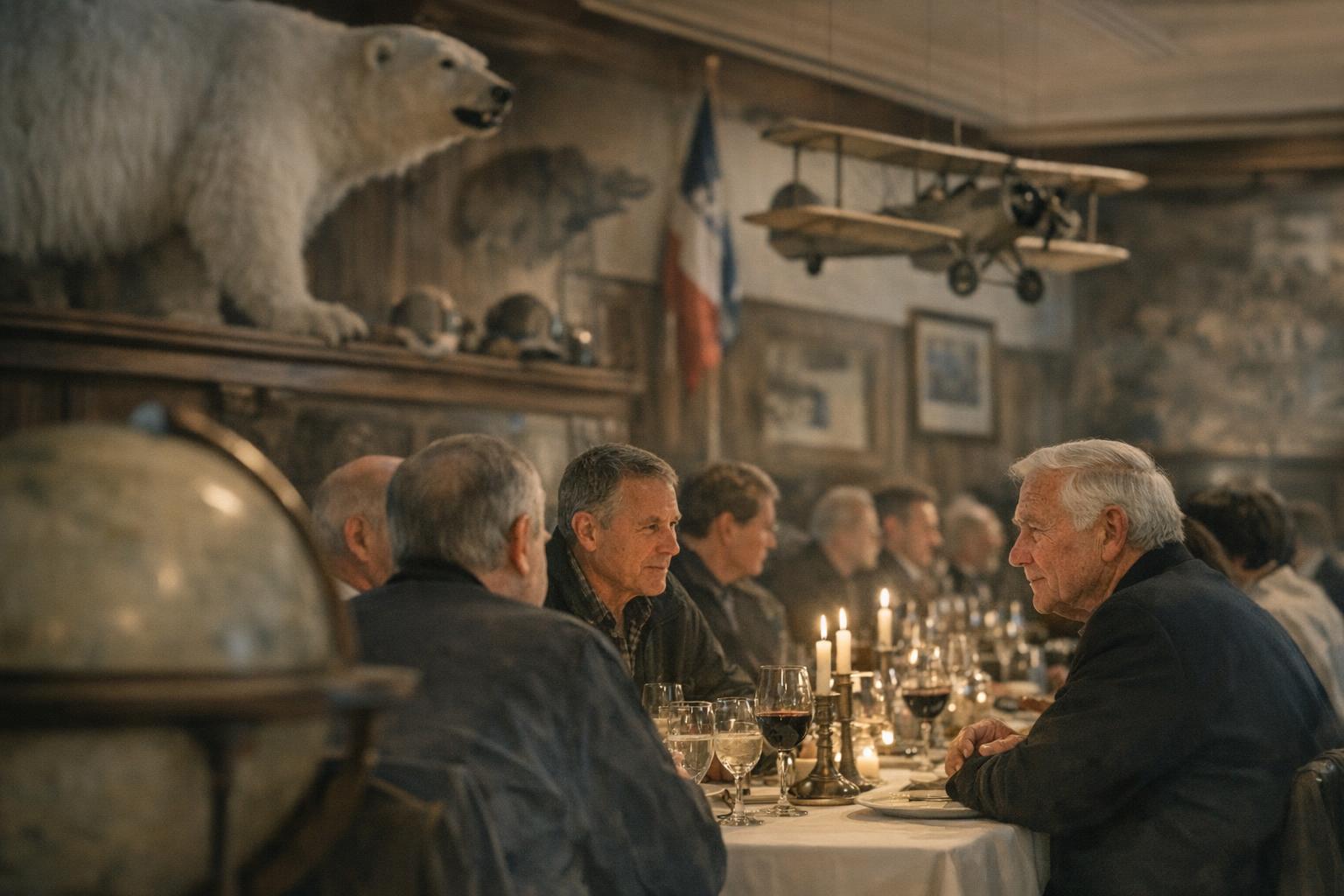 A gathering of explorers at the Explorers Club Dubai annual dinner.